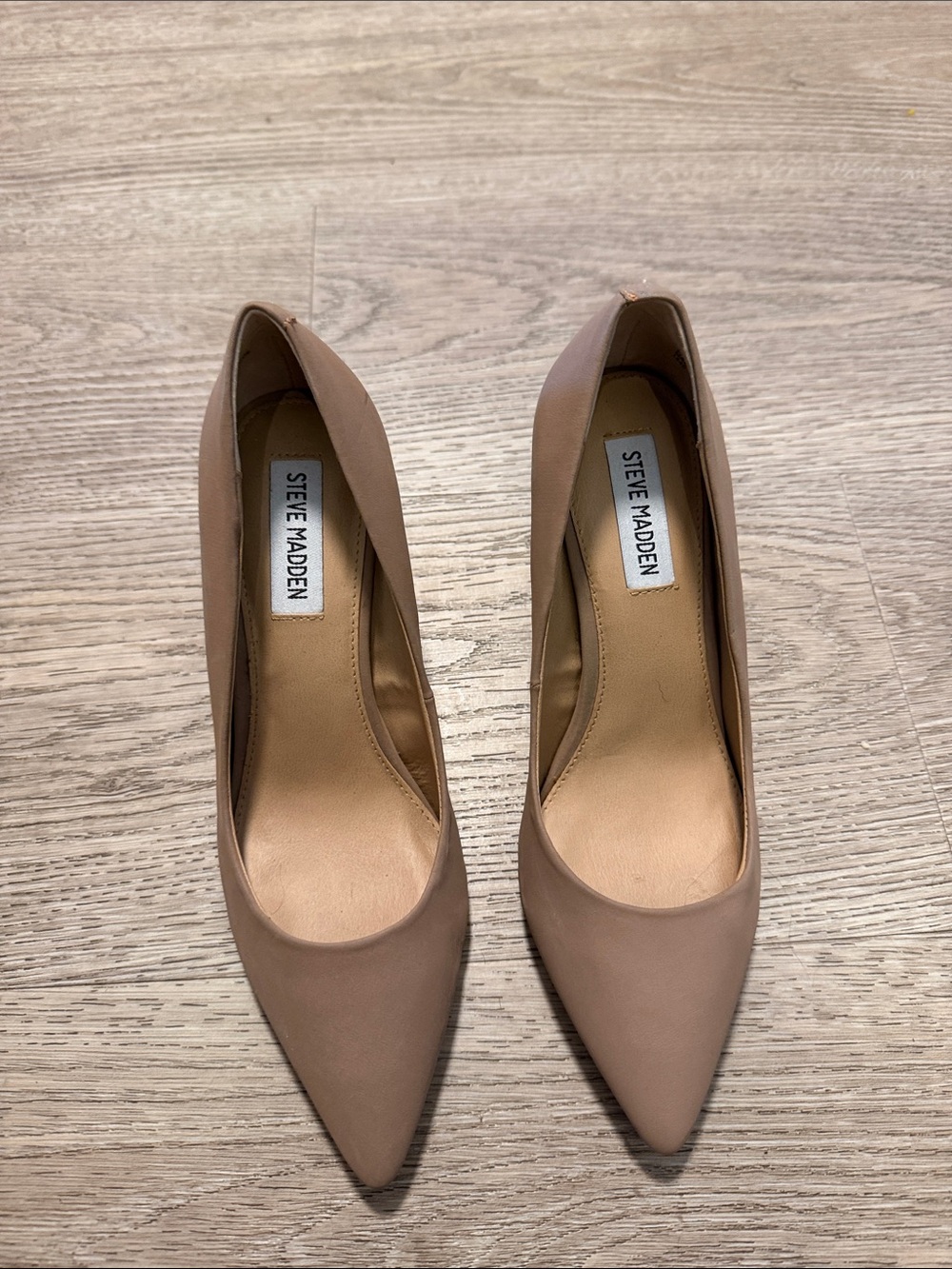 Steve Madden Nude/Taupe Pointed Toe Pumps